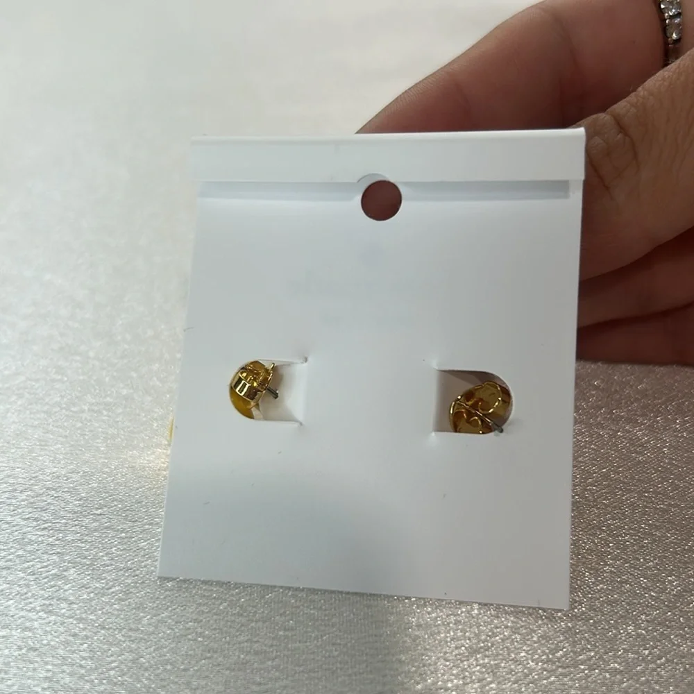 Kate Spade x M&M yellow earrings